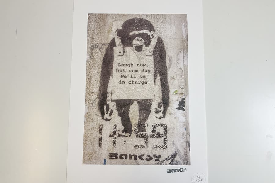 Lithografie nach Banksy, limitiert